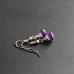 Purple Amethyst Earrings Wi..
