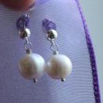 Freshwater Pearl Post Earri..