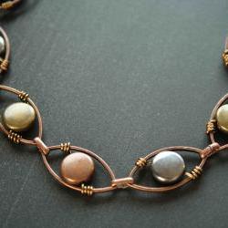 Wire Wrapped Copper Bracelet  